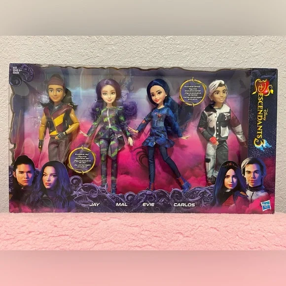 Disney Descendants 3 Isle of The Lost 4-Pack Doll Collection